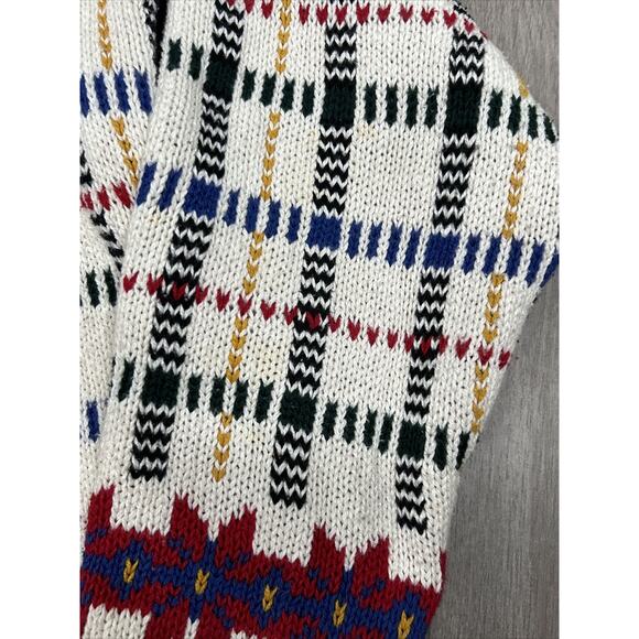 Bushwacker VINTAGE Size Large Chunky Knit 90’s Button Down Cardigan USA - Picture 5 of 11